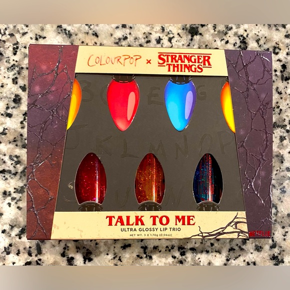 ColourPop X Stranger Things Ultra Glossy Lip Trio Talk To Me Limited Edition - Picture 5 of 7